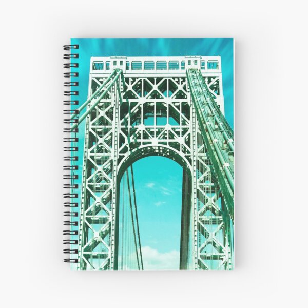 Gift for New Yorker - George Washington Bridge - New York City Lover Spiral Notebook
