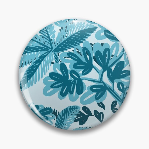 Item preview, Blue Abstract Leaves Print designed and sold by kapotka.