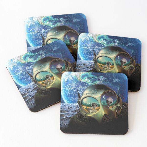 Item preview, ALIENS ON THE MOON  designed and sold by johnnyssandart.