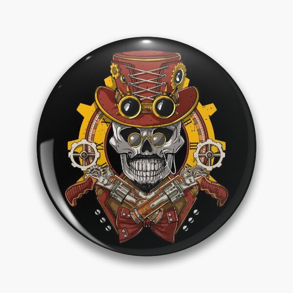 Item preview, Steampunk Skull designed and sold by underheaven.