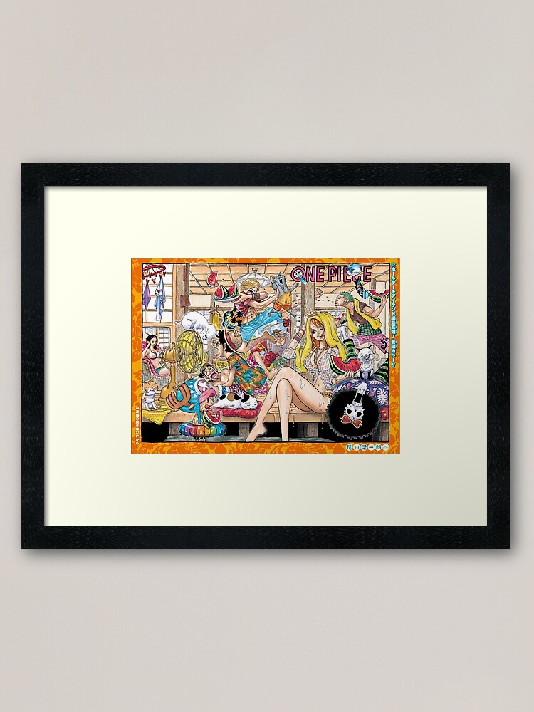 One Piece Cover 878 Framed Art Print By Lumyoss Redbubble