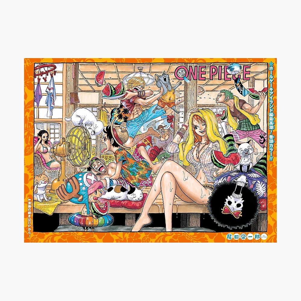 One Piece Cover 878 Framed Art Print By Lumyoss Redbubble