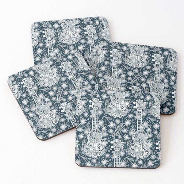 Item preview, Floral ukulele - light on dark designed and sold by Natalia Mikhaleva.