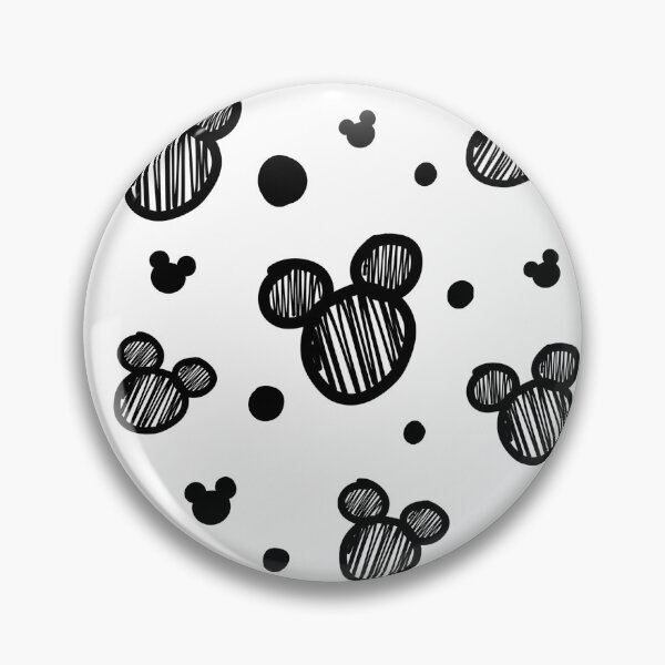 Item preview, Black and white scribble dots / mouse heads  designed and sold by TheDoodleFairy.