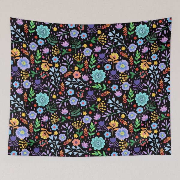 Item preview, Flowerfield Black designed and sold by JoKuipers.