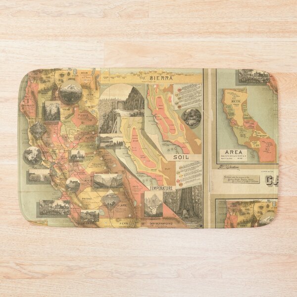 Item preview, Map of California c1890s designed and sold by Speckle.