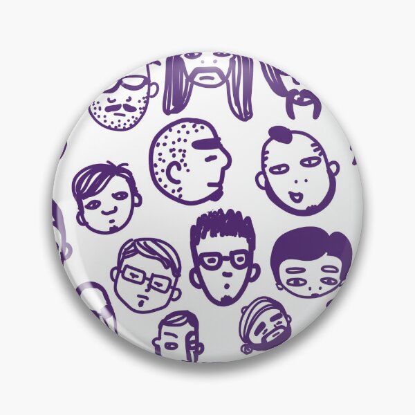 Item preview, FACES DOODLE PATTERN designed and sold by aydapadi.