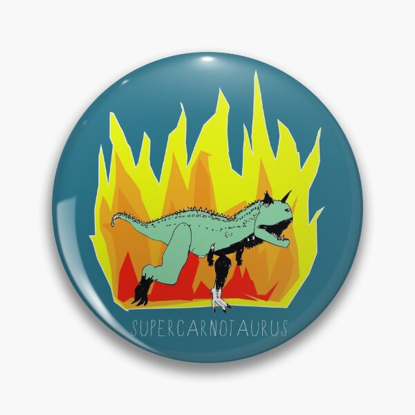 Item preview, Supercarnotaurus - Dinosaur Power for Jurassic Fans- with white writing designed and sold by HeyK.