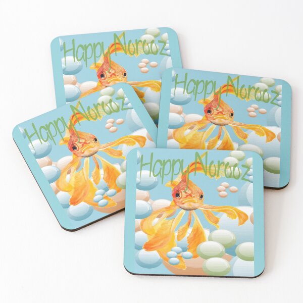 Item preview, Happy Norooz Goldfish In Pastel Bubbles designed and sold by taiche.