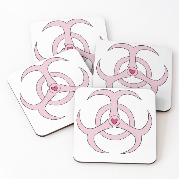Item preview, pastel pink biohazard designed and sold by hyacinthartwork.