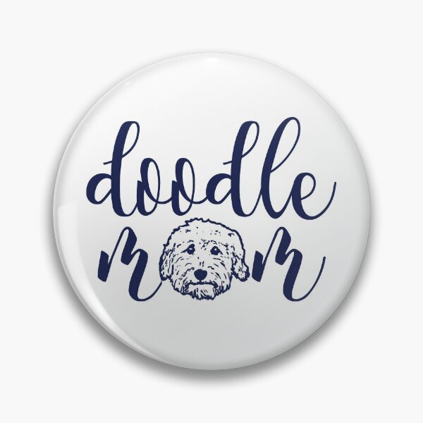 Item preview, Doodle mom in navy - goldendoodles, labradoodles, aussiedoodles, bernedoodles, sheepadoodles designed and sold by smooshfaceutd.