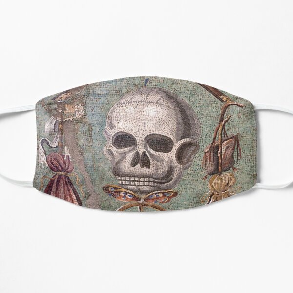 Memento Mori mosaic from Pompeii Flat Mask