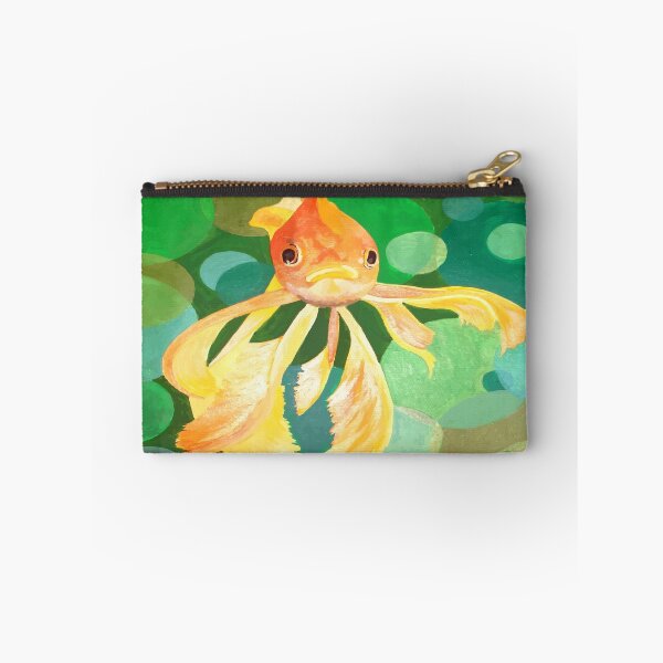 Item preview, Fantail Goldfish With Green Bubbles Vector designed and sold by taiche.