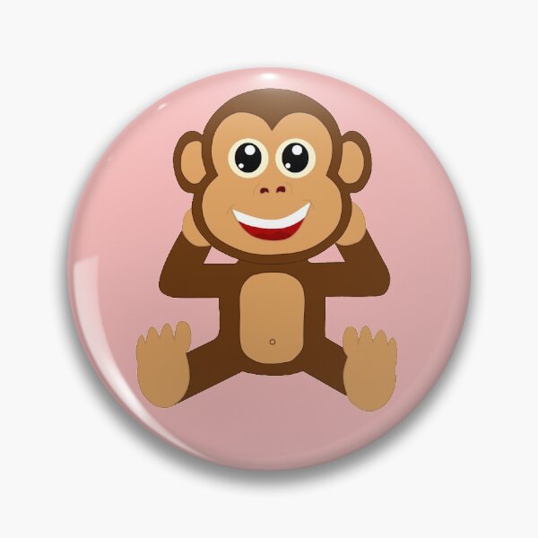 Aperçu de l'œuvre Bébé chimpanzé Ma peluche de style bande dessinée préférée créée et vendue par madrigenum.