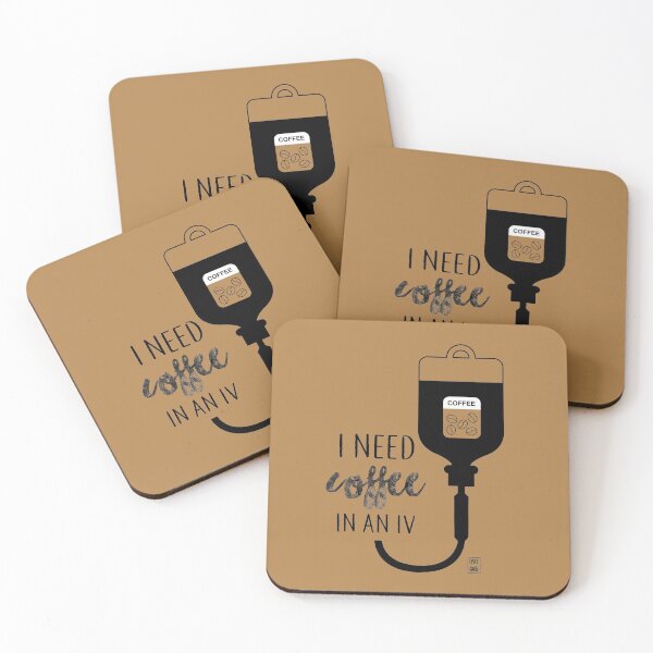 Item preview, I need coffee in an iv designed and sold by fanartbygabi | Gabi Veiga.