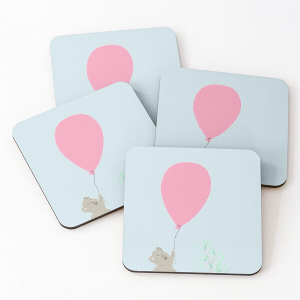 Item preview, little koala flying away with balloons - baby illustration designed and sold by studioMoSa.