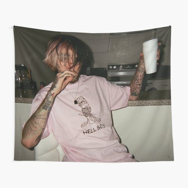 Lil Peep Picture of him chilling Tapestry