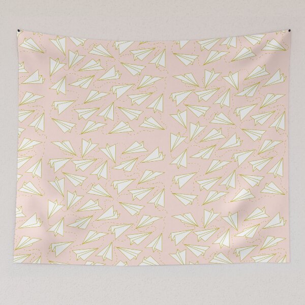 Item preview, Paper Planes Pattern Contrast Tank designed and sold by aydapadi.
