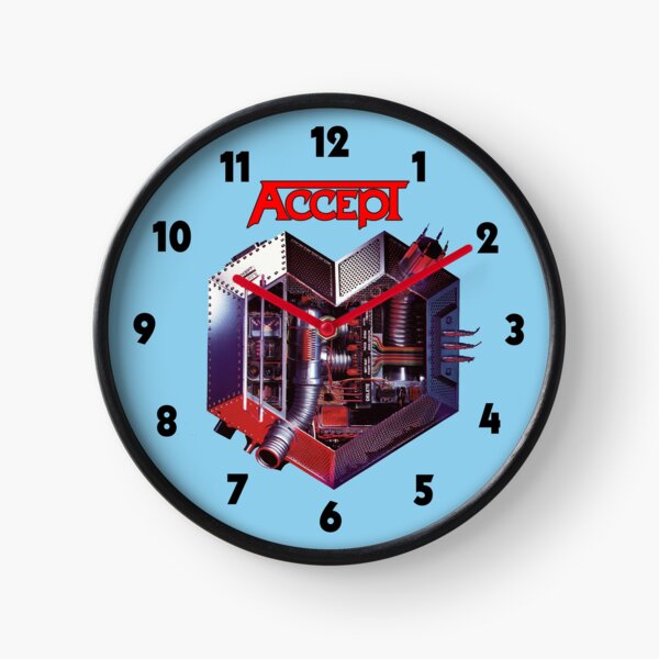 Accept: Metal Heart Clock