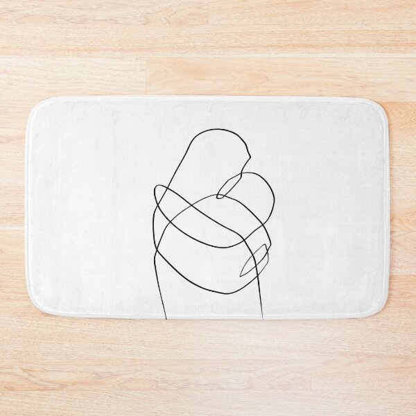Item preview, Abstract Lovers Hug - One Line Art designed and sold by TheRedFinch.