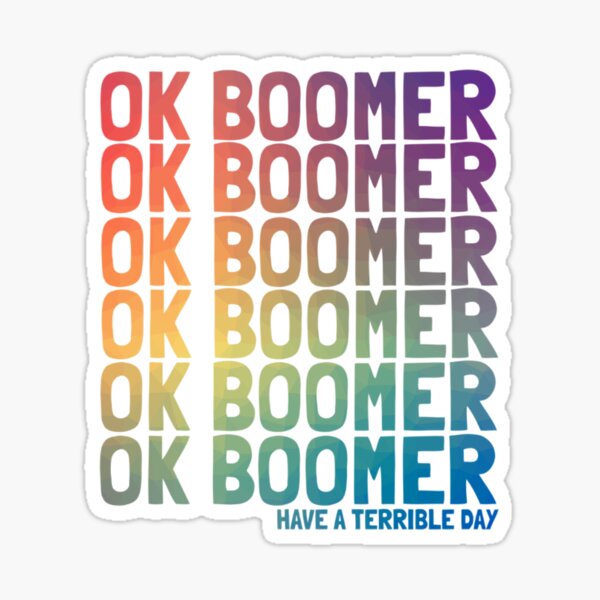 Item preview, Ok Boomer Meme designed and sold by Vintagemashup.