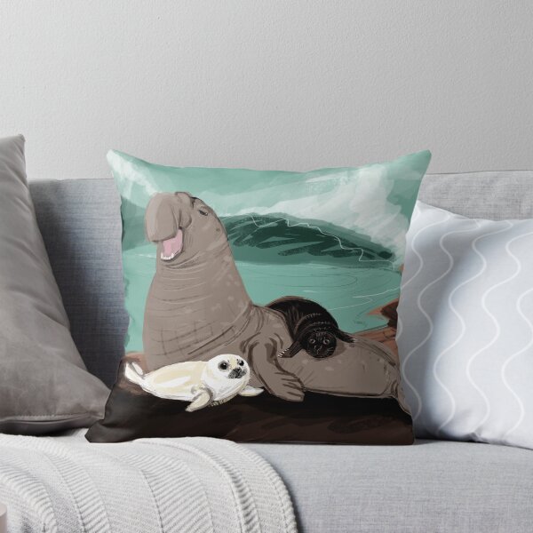 Item preview, Elephant seal with a white seal designed and sold by belettelepink.