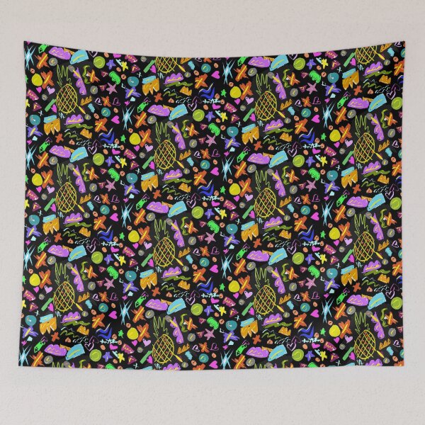 Item preview, Neon Pineapple Pattern designed and sold by aydapadi.