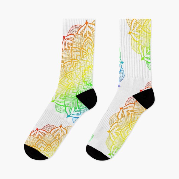 Aperçu de l'œuvre Rainbow Gay Pride Striped Mandala créée et vendue par JustGottaDraw.