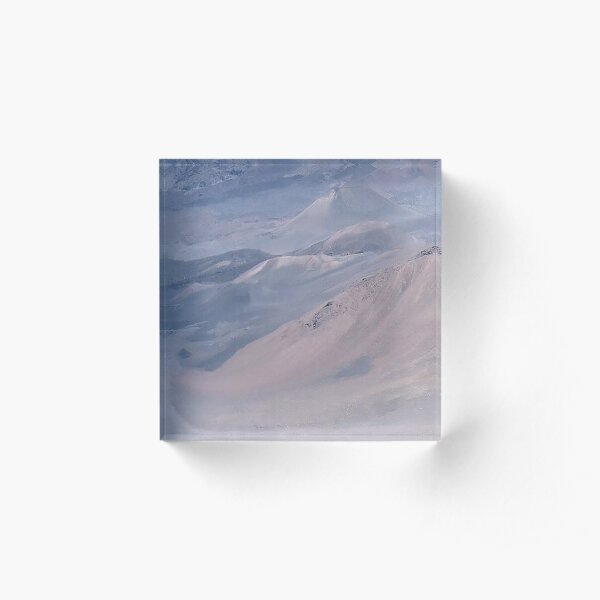 Windswept Other World (Pastel Blue) Acrylic Block