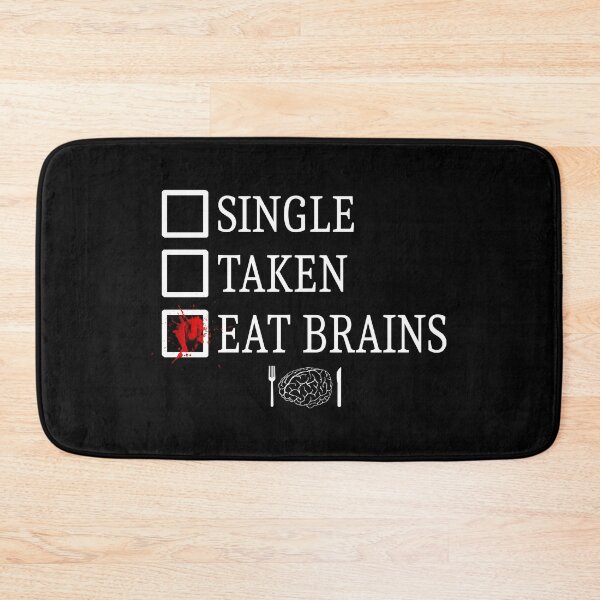 Item preview, Eat brains - white designed and sold by manuluce.