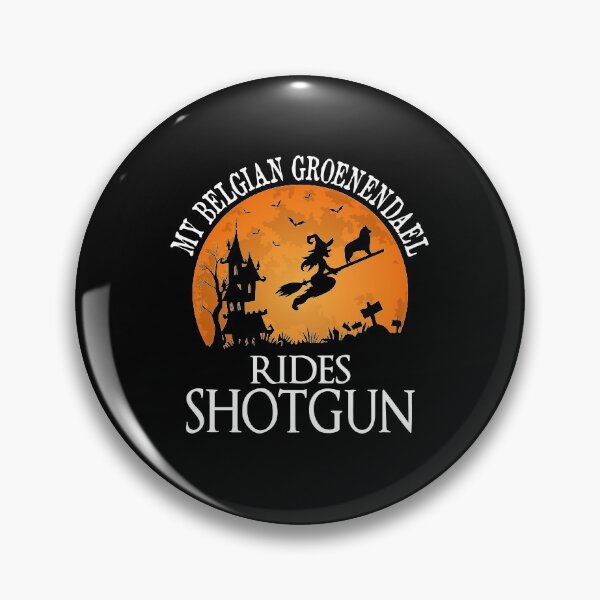 Item preview, Belgian Groenendael Rides Shotgun Dog Lover Halloween Gift designed and sold by ononno.
