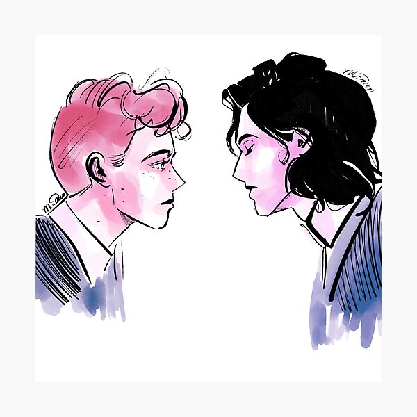 Watercolour Snowbaz Photographic Print