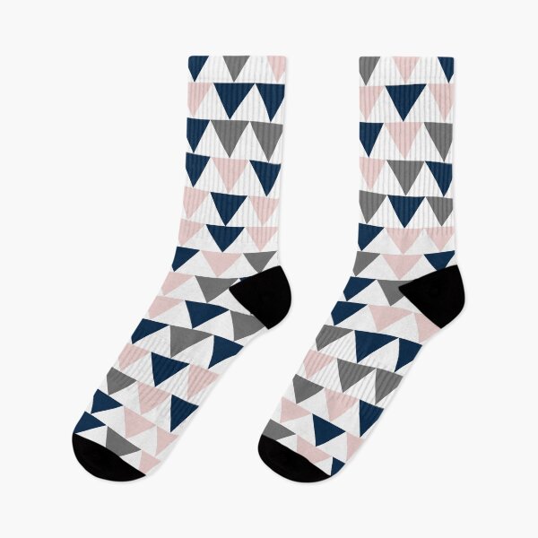 Item preview, Arrows in Navy Blue, Charcoal Grey, and Blush Pink on White. Minimalist Geometric Contemporary Design designed and sold by kierkegaard.