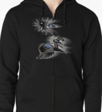 3 crows Zipped Hoodie