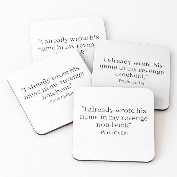 Item preview, "I Already Wrote His Name In My Revenge Notebook" - Paris Geller designed and sold by CoolGirlTeez.
