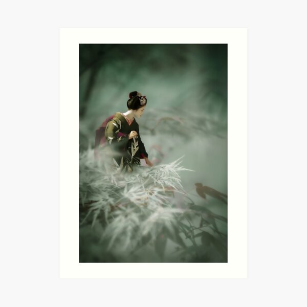 Imaginary Travel Portrait - Green Maple 3 Art Print