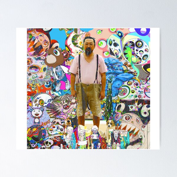 Artwork Replica Pop Art Eye Love SUPERFLAT by Takashi Murakami