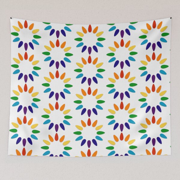 Item preview, Rainbow Flower Clock designed and sold by Yampimon.