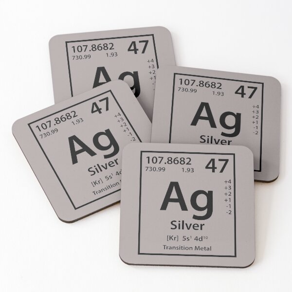 Item preview, Silver Element (black) designed and sold by MerchPublic Studio.