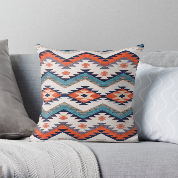 Traditional Moroccan Oriental Farmhouse Style. Throw Pillow