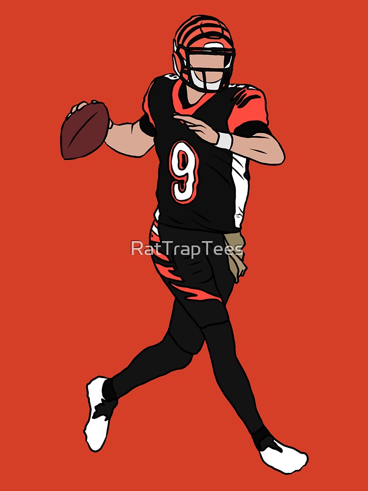 Youth Joe Burrow Black Cincinnati Bengals Play Action Graphic T-Shirt