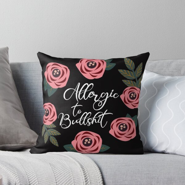Item preview, Allergic To Bullshit, Funny Saying designed and sold by DirtyAngelFace Shop.