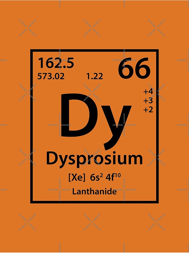 Disover Dysprosium Element (black) Premium Matte Vertical Poster