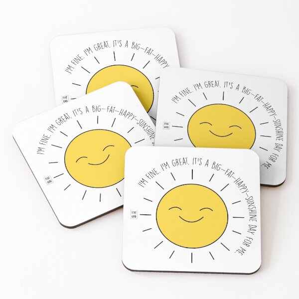 Item preview, It's a big fat happy sunshine day designed and sold by fanartbygabi | Gabi Veiga.