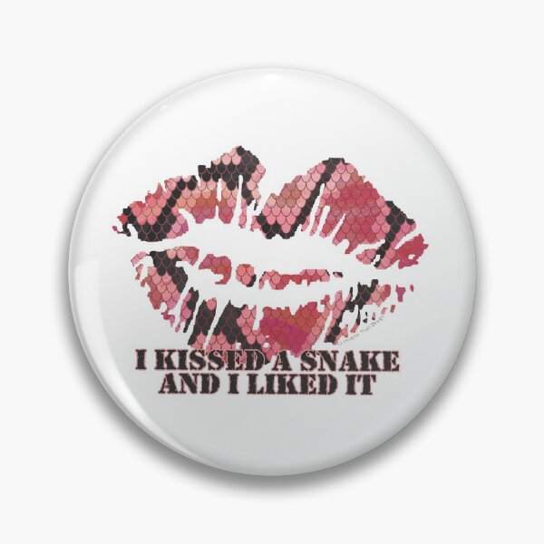 Item preview, I Kissed a Snake Hot Pink and Black Print designed and sold by ImagineThatNYC.