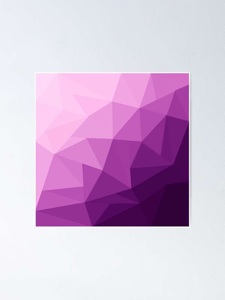 Thumbnail 1 of 3, Poster, Pink Triangle Gradient Design designed and sold by leannarpfeffer.