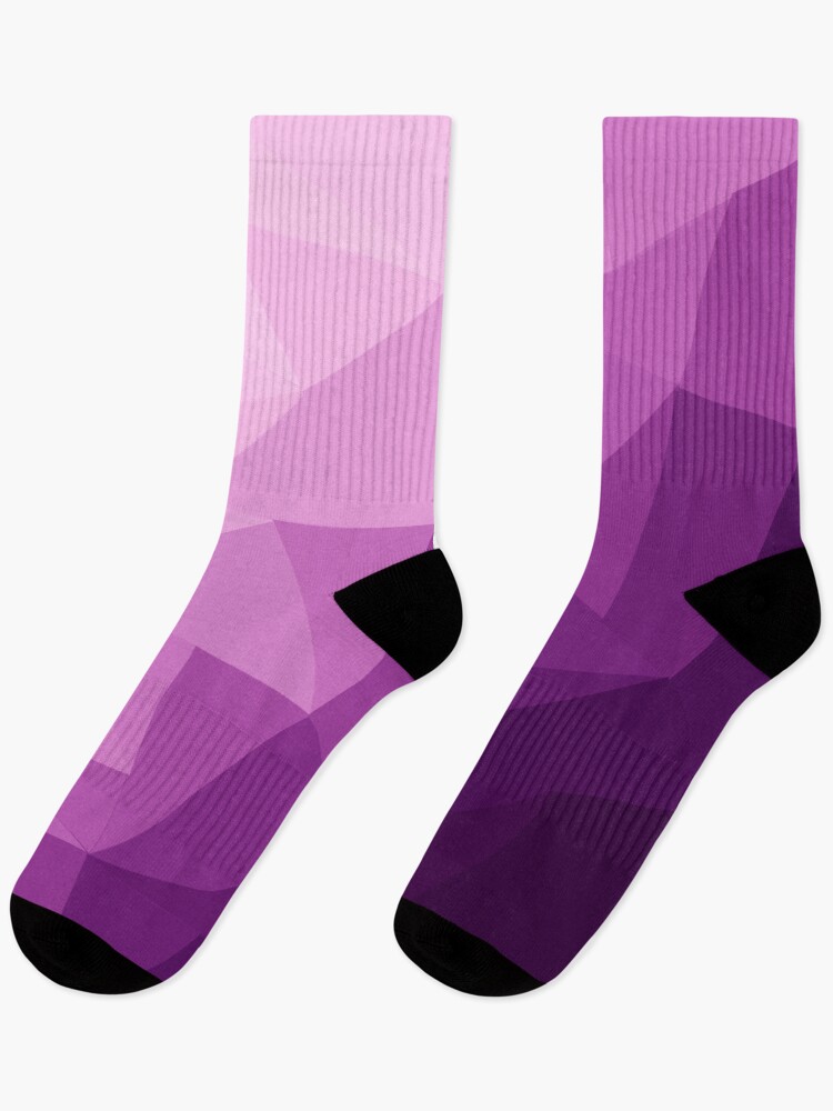 Thumbnail 1 of 5, Socks, Pink Triangle Gradient Design designed and sold by leannarpfeffer.