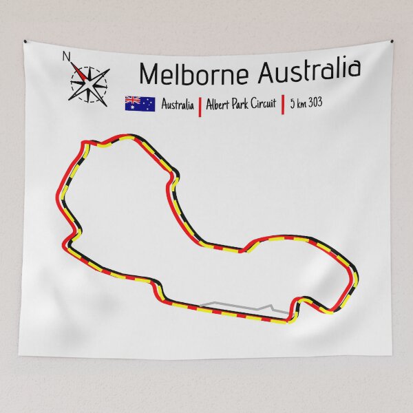 Item preview, Racetrack - Melborne Australia designed and sold by Aurealis Creatief.
