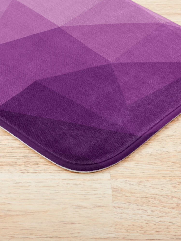 Thumbnail 3 of 6, Bath Mat, Pink Triangle Gradient Design designed and sold by leannarpfeffer.