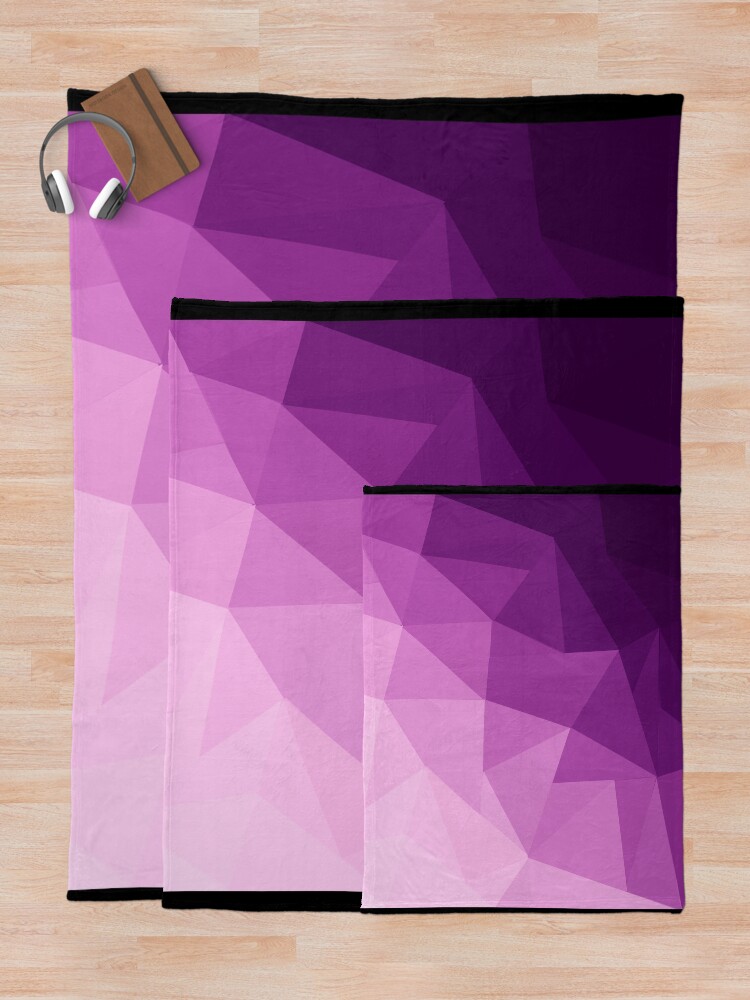 Thumbnail 5 of 6, Throw Blanket, Pink Triangle Gradient Design designed and sold by leannarpfeffer.